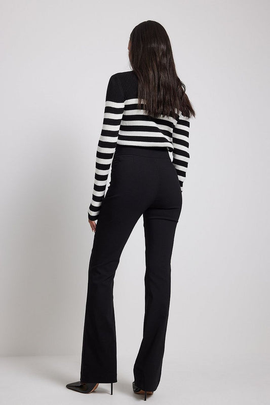 Slim-Fit Super Stretch Flared Pants