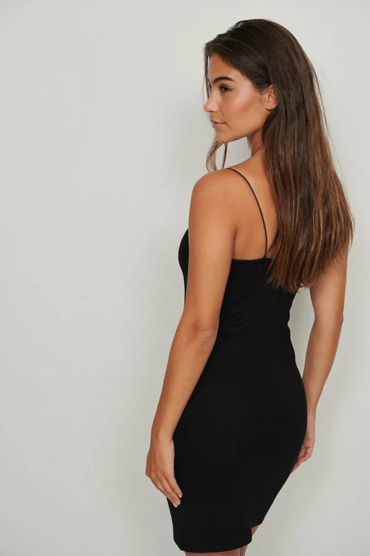 Spaghetti Strap Dress Black