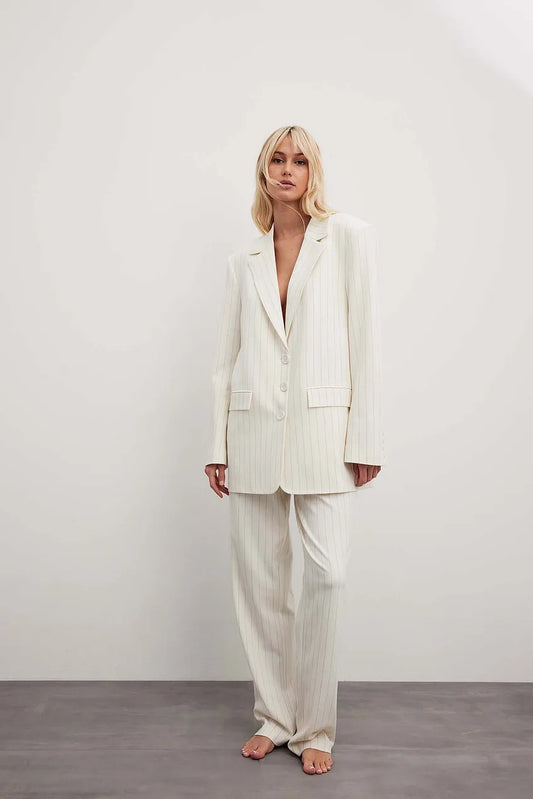 Striped Oversized Blazer