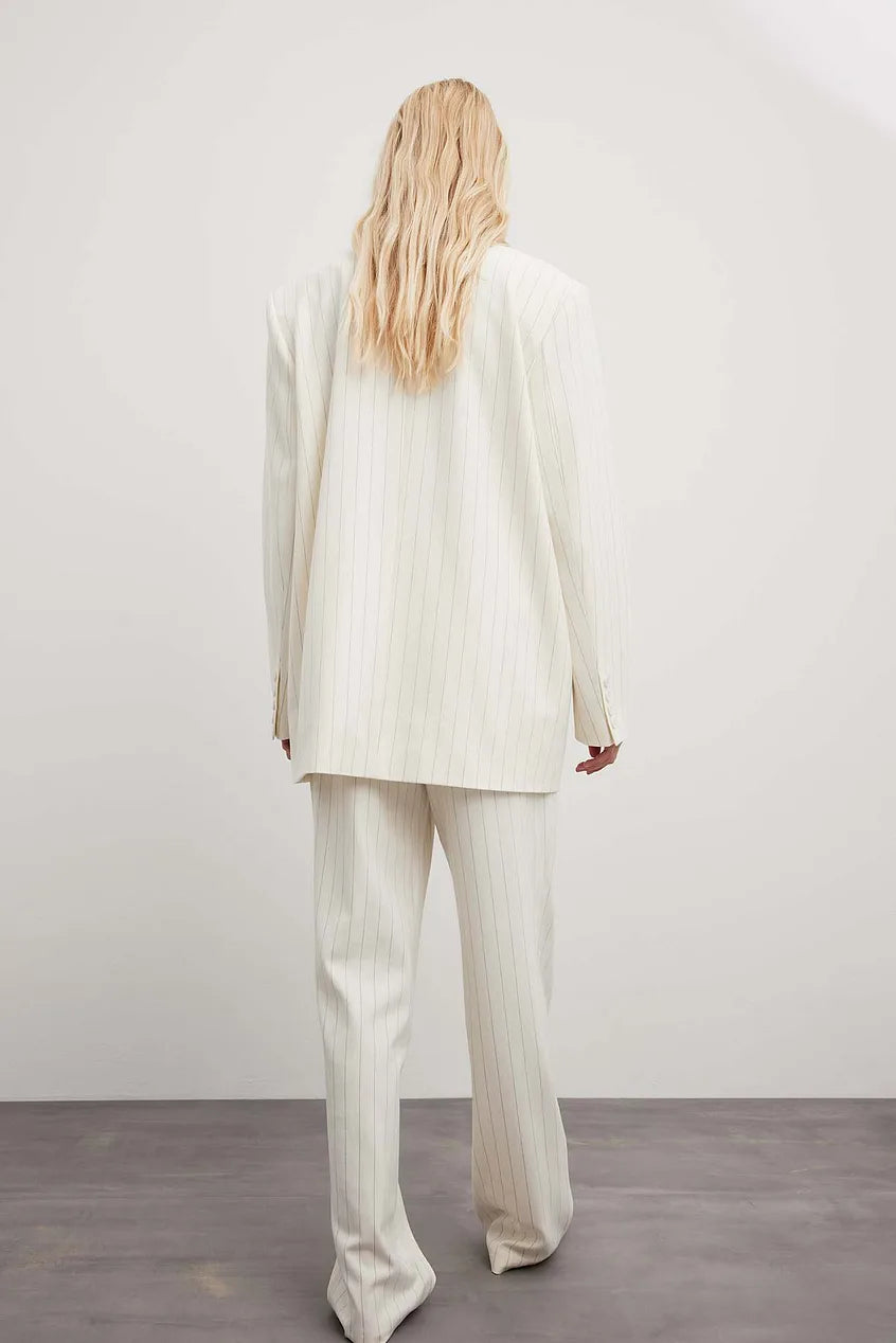 Striped Oversized Blazer