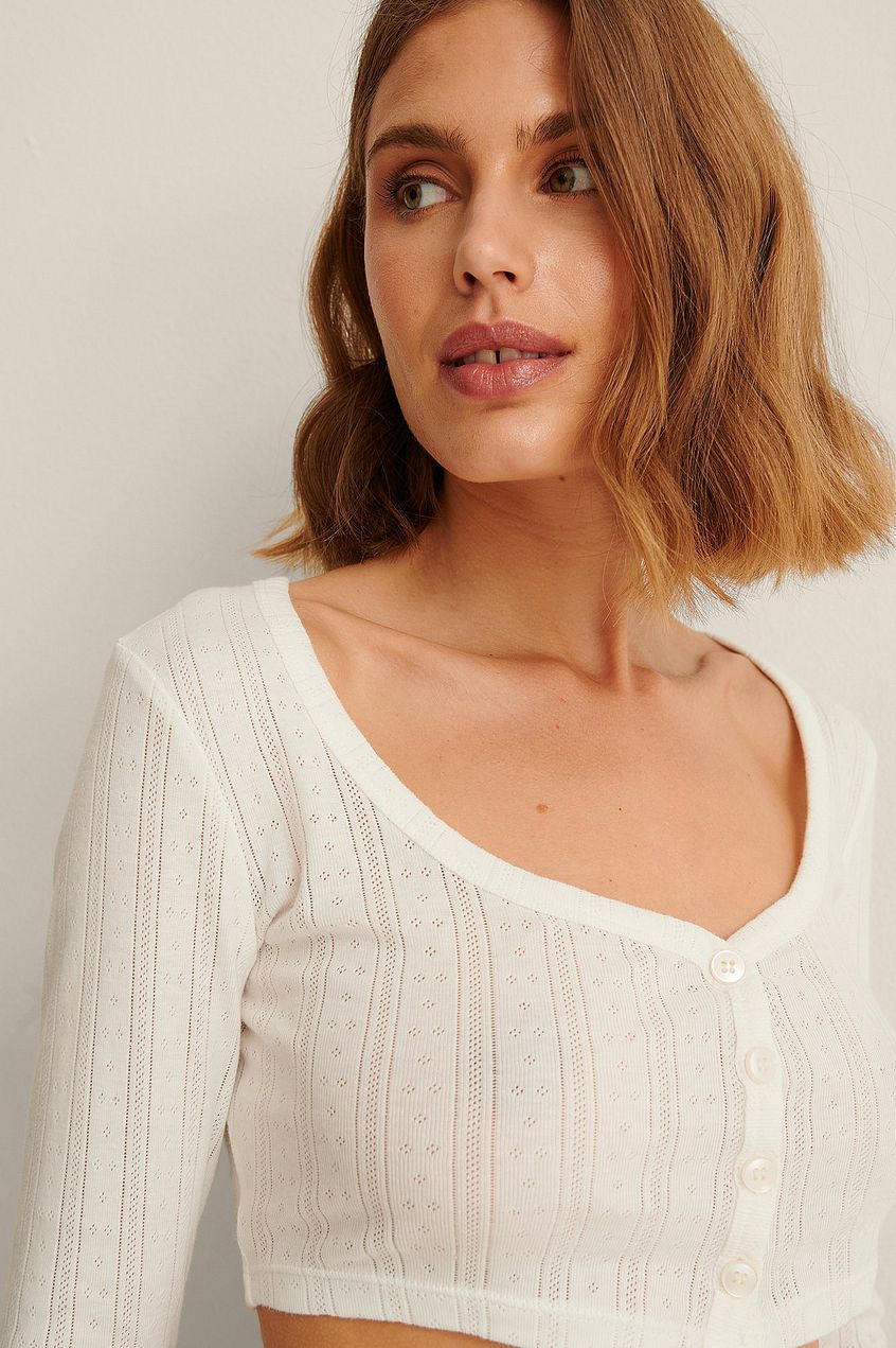 Structure Cropped Cardigan