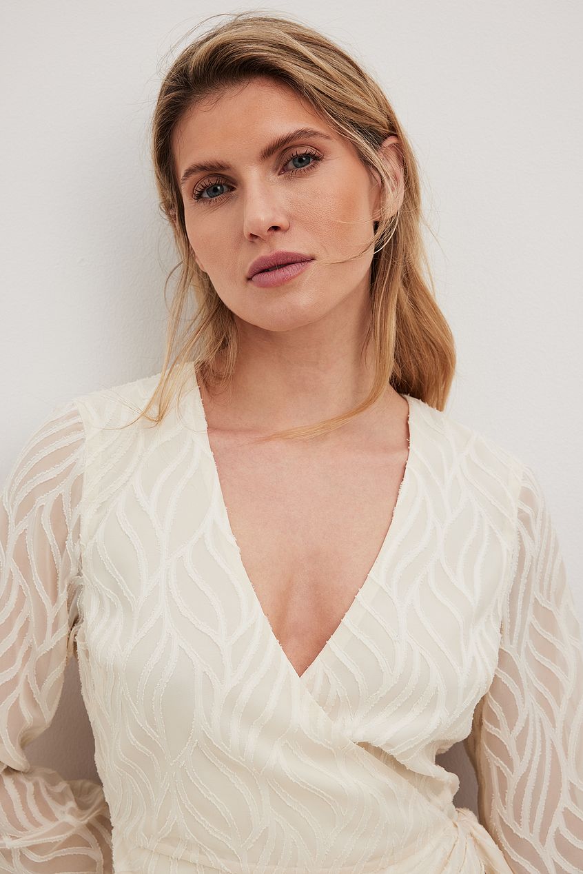 Structured Overlap Draped Mini Dress