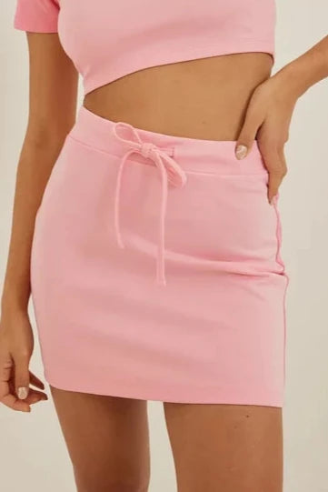 Two Tone Mini Skirt