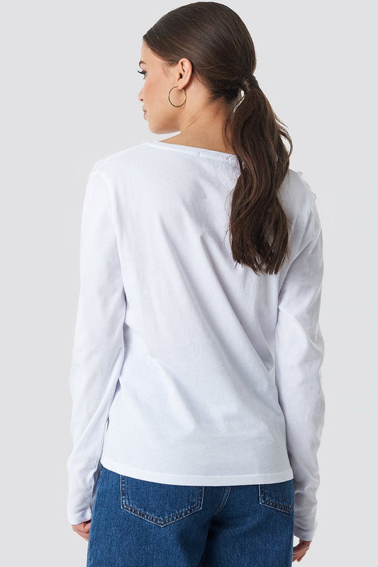 V-neck Long Sleeve Top