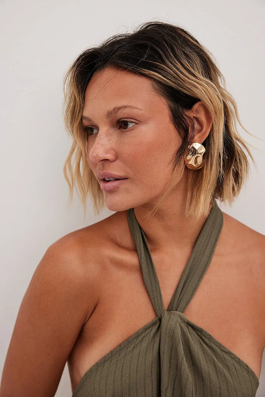 Oval Chunky Earrings