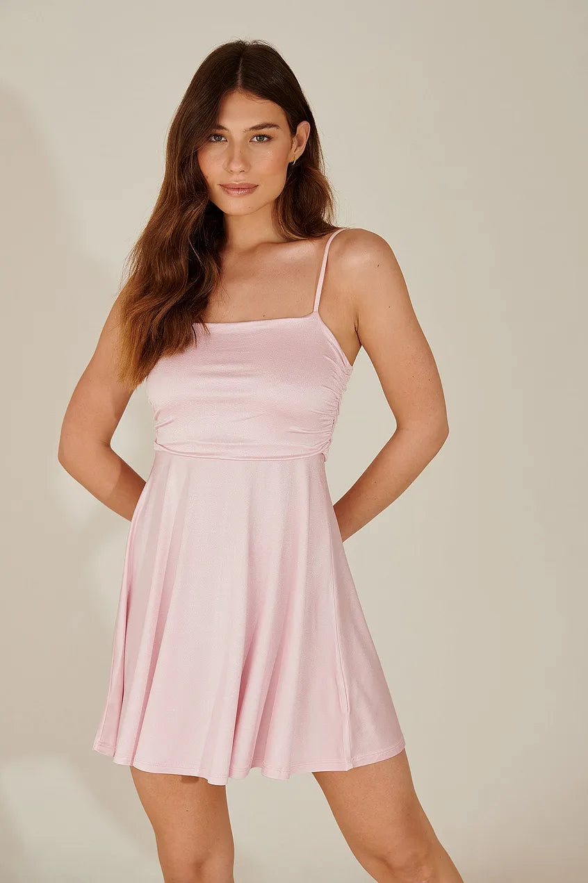 Gathered Detail Mini Dress