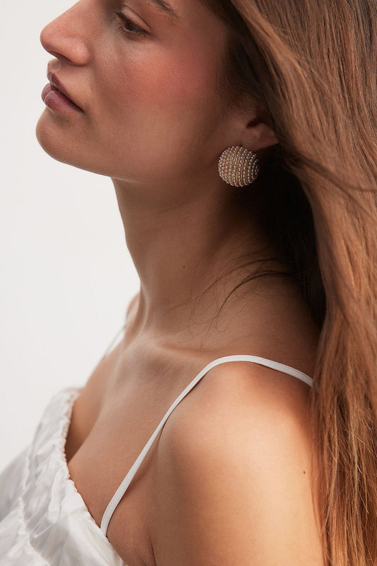 Pearl Stone Earrings