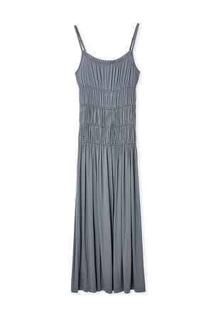 NAKD Rouched midi dress - grey