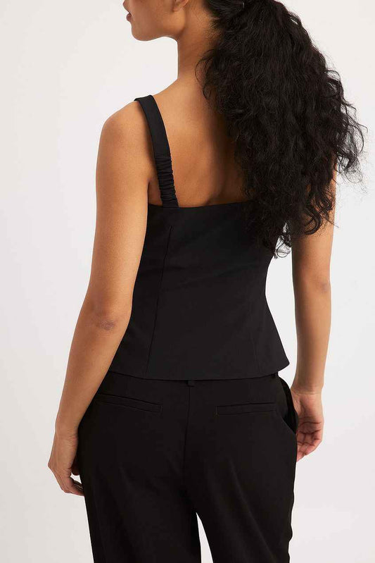 Na-kd Ruched Waist Tailored Singlet