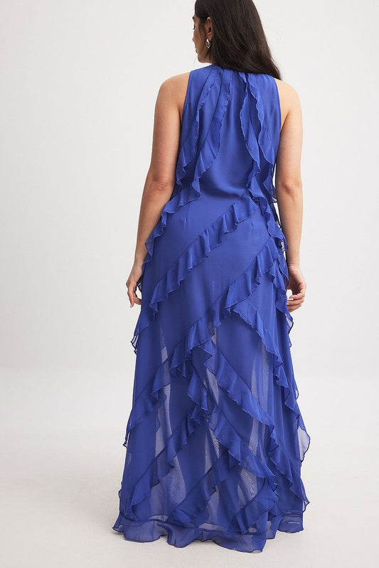 Na-kd Ruffle Maxi Dress