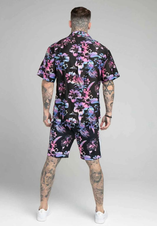 Asos Siksilk logo print t-shirt in black