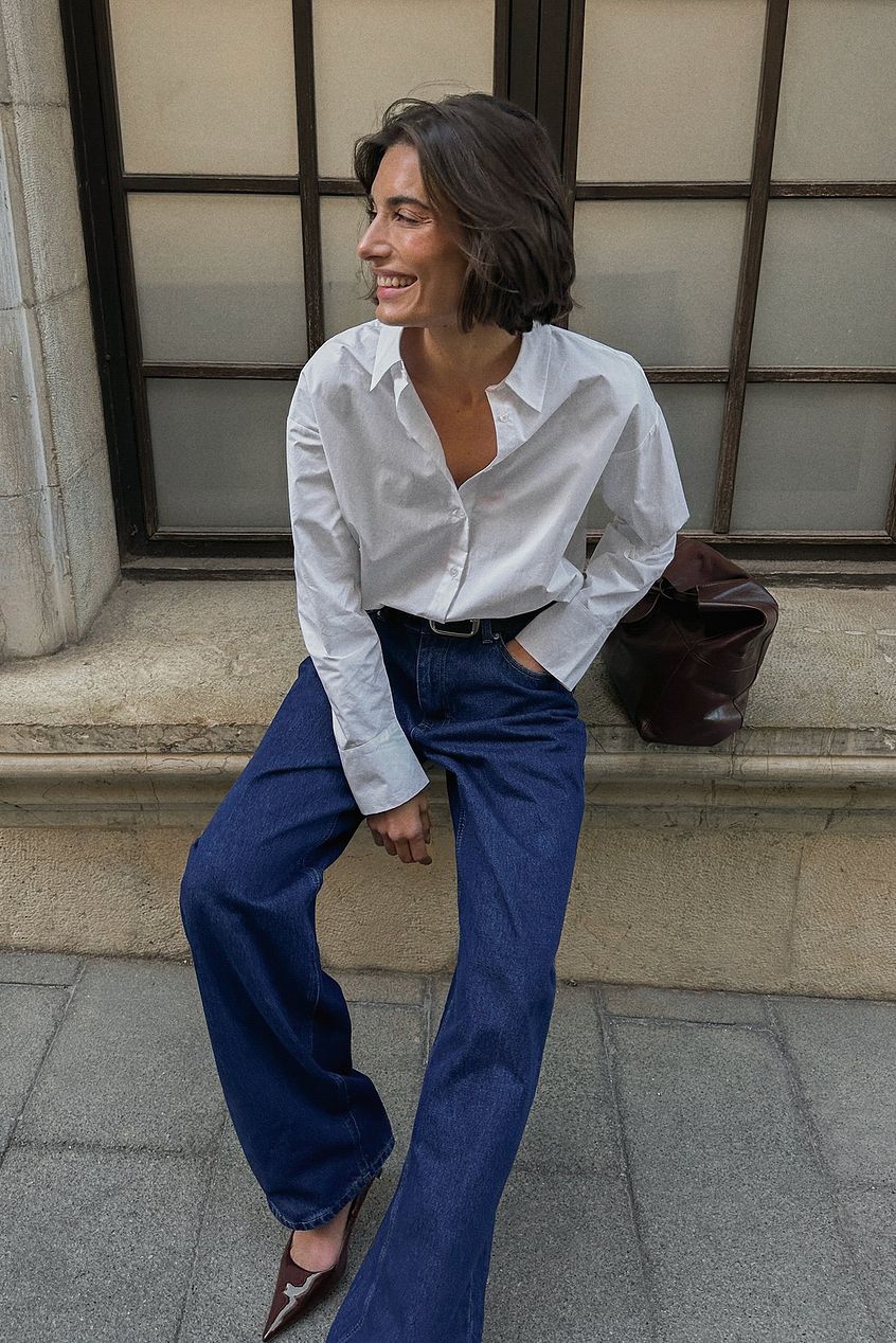 Oversized Long Sleeve Cotton Shirt