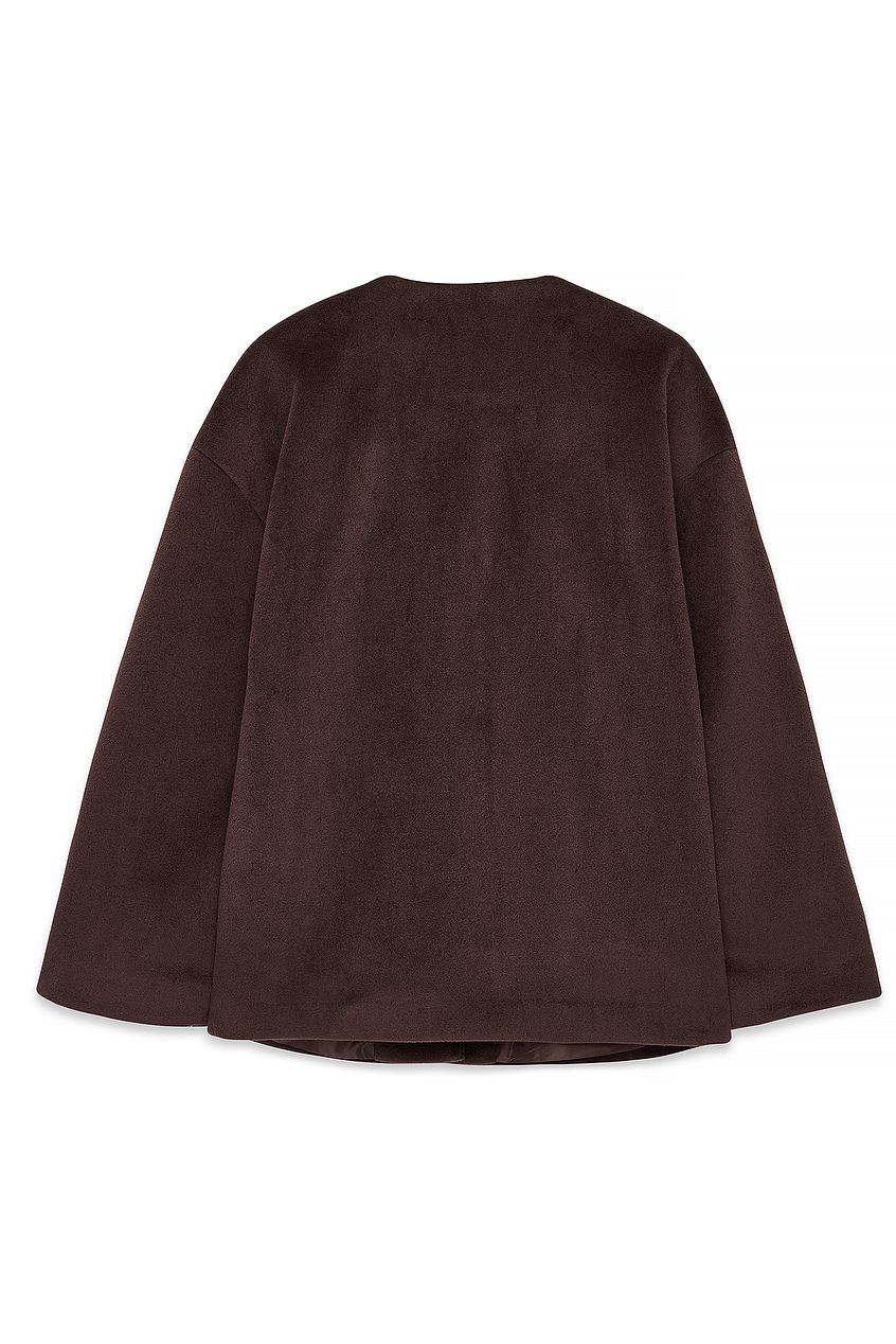 Na-kd Short Scarf Detailed Coat