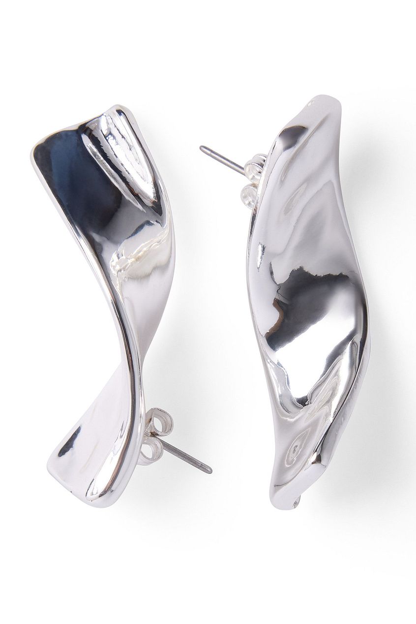 Silver Plated Twist Earrings