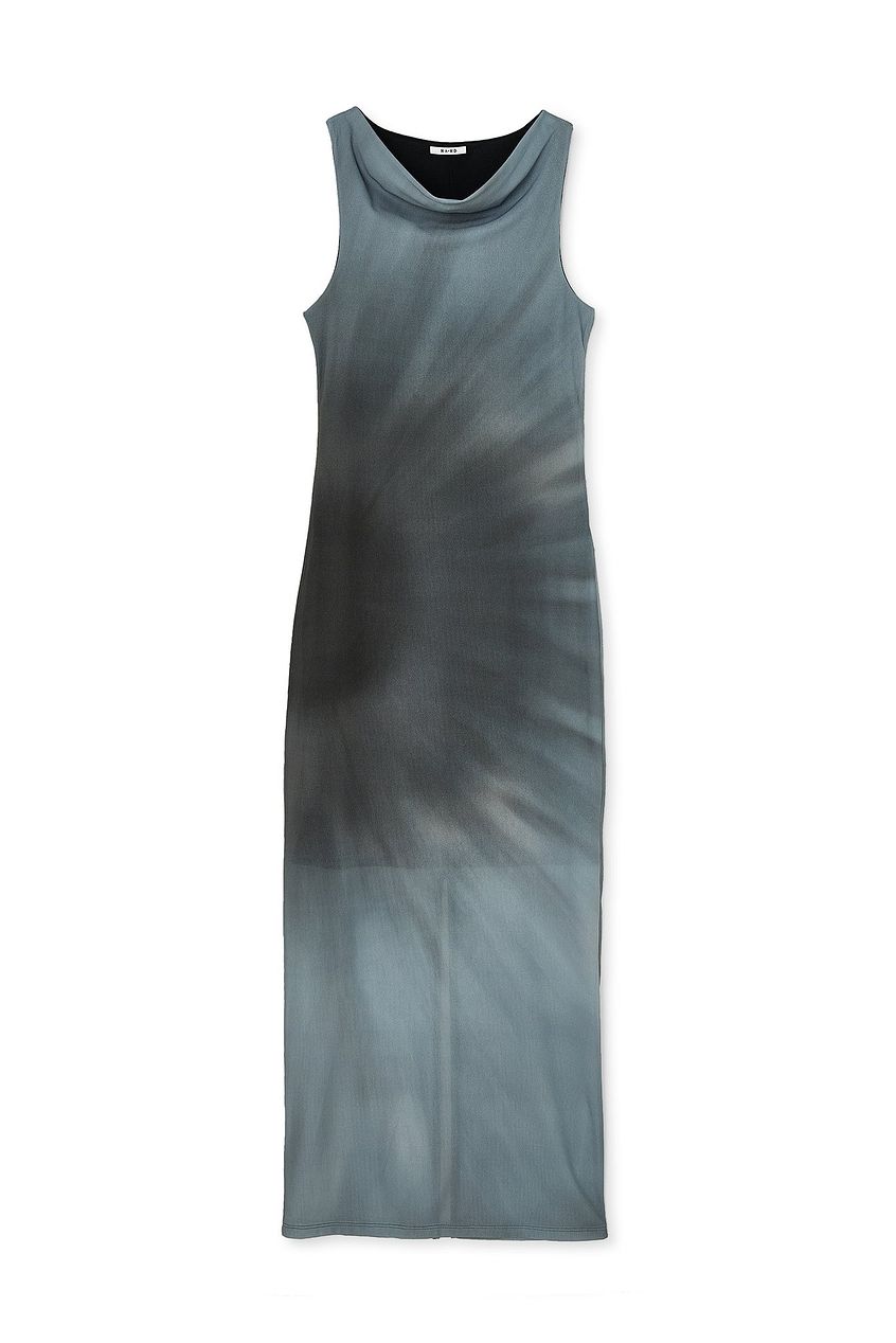 Sleeveless Mesh Maxi Dress