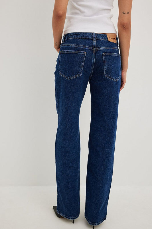 Straight Mid Waist Jeans