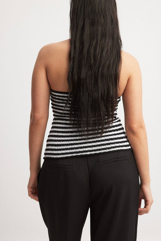 Na-kd Striped Twist Detailed Tube Top