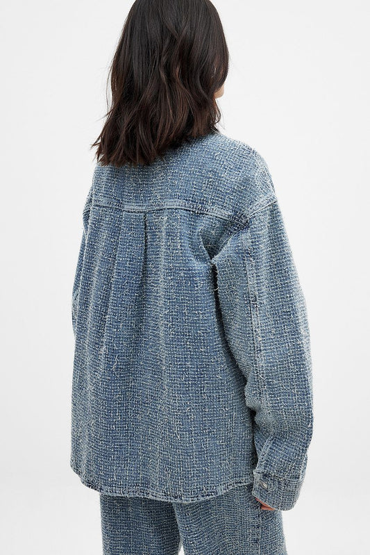Na-kd Structured Detail Denim Shirt