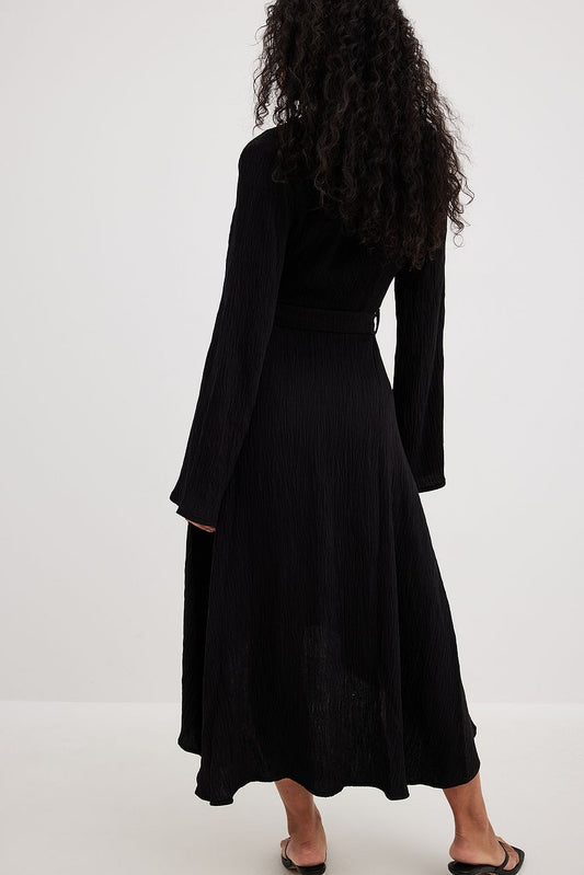 Structured Longer Back Tie Waist Dress