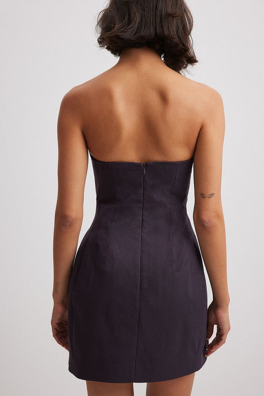 Tailored Bandeau Mini Dress