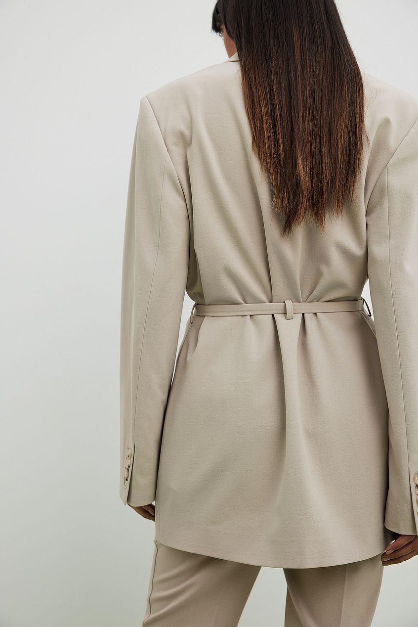 Tailored Belted Blazer