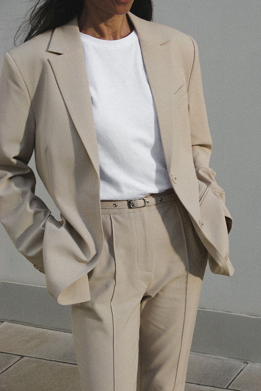 Tailored Belted Blazer