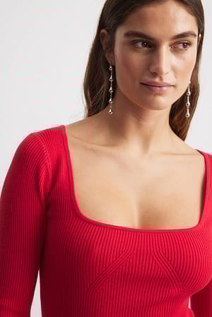 Teardrop Dangle Earrings Silver