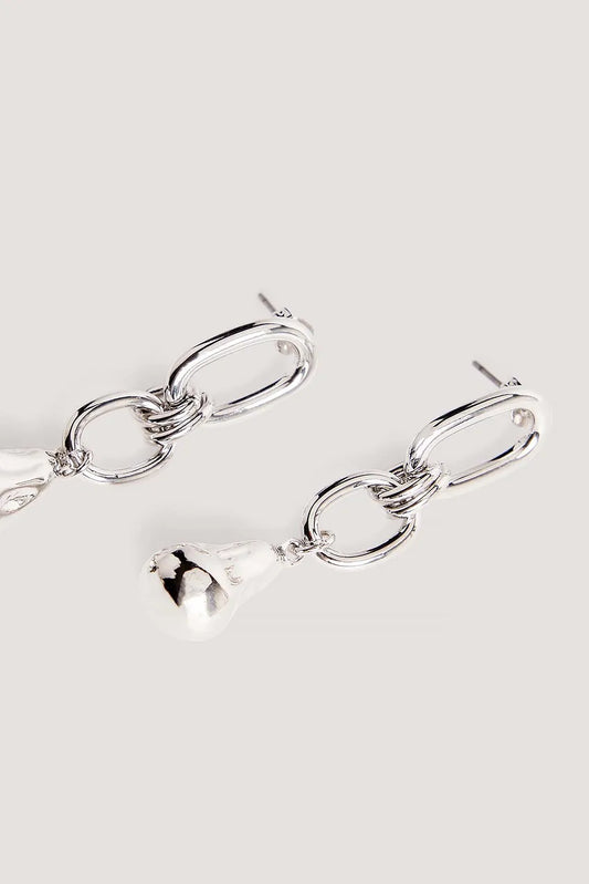 Teardrop Hanging Earrings Silver