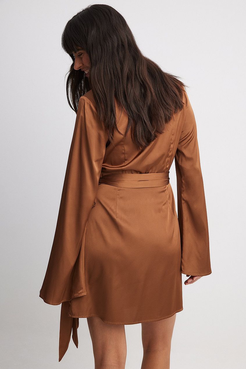 Tie Waist Flowy Mini Dress