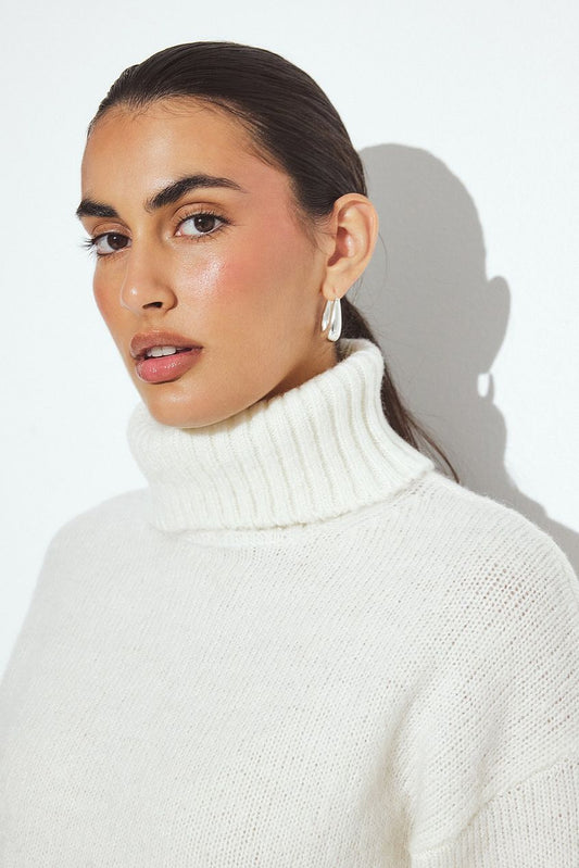 Na-kd Turtle Neck Wool Blend Knitted Sweater