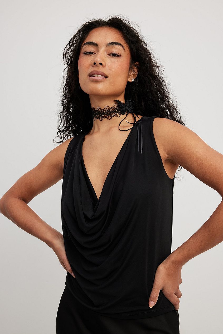 Waterfall Mesh Top
