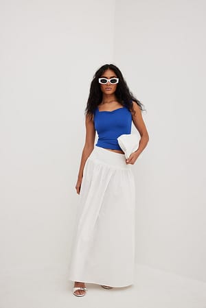 Wide Strap Detail Top