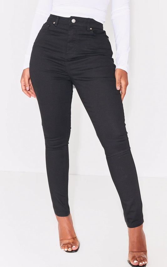 Shape Black High Waisted Super Stretch Denim Jeans