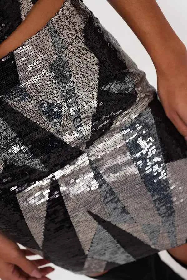 Loavies - Black skirt with sequins