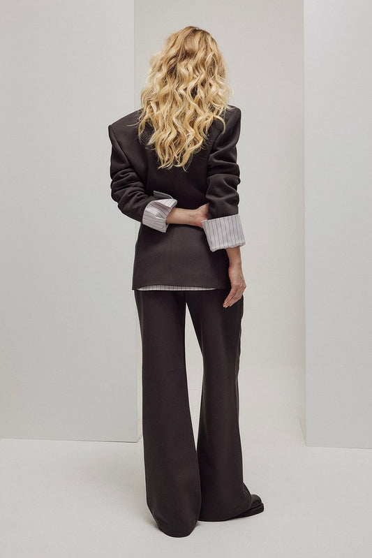 Na-kd Mid Waist Flared Twill Pants
