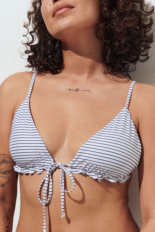 Frill strap bikini triangle