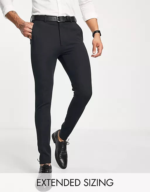 Super Skinny Smart Trouser In Black