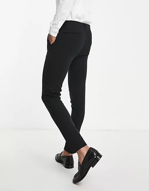 2 Pack - Super Skinny Smart Trouser Multipack In Black & Grey