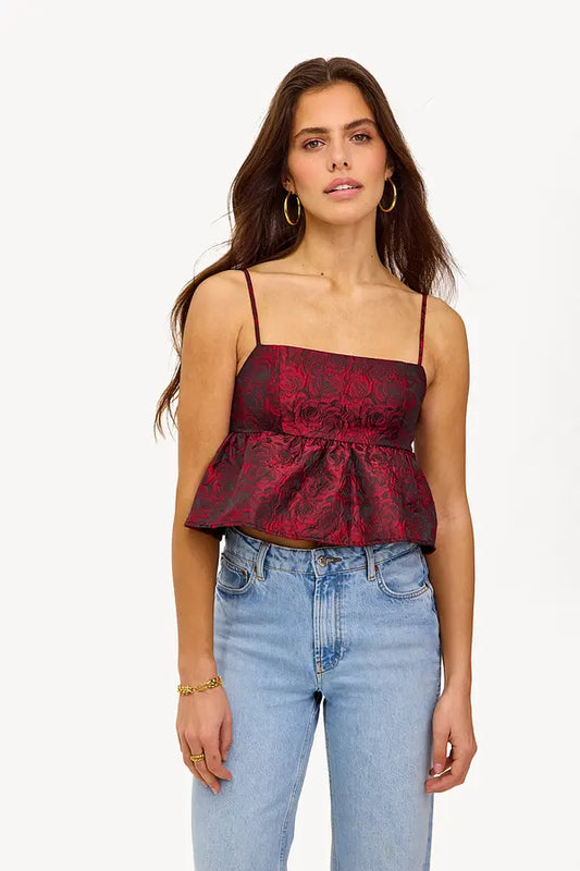 Loavies. - The way that you were Red peplum top