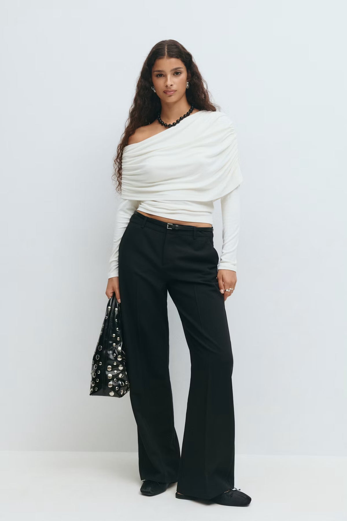 Gina Tricot - sloped shoulder cape top