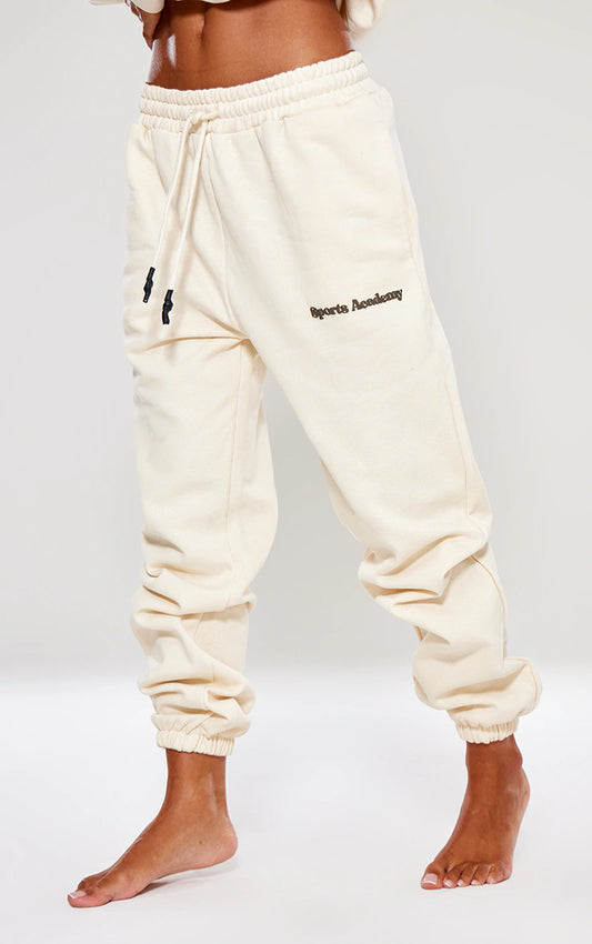 PREMIUM SAND SPORTS ACADEMY PUFF PRINT OVERSIZED JOGGERS