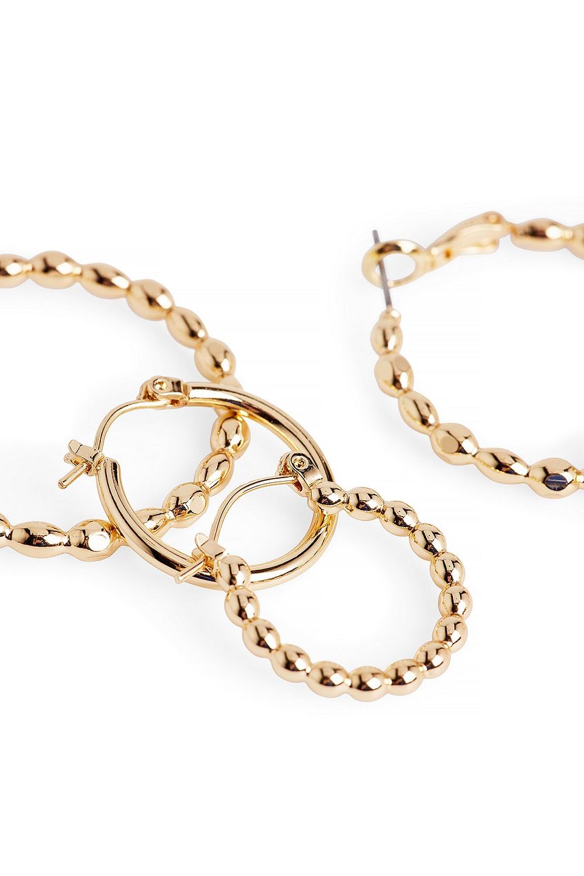 3-pack Mixed Hoops Earrings