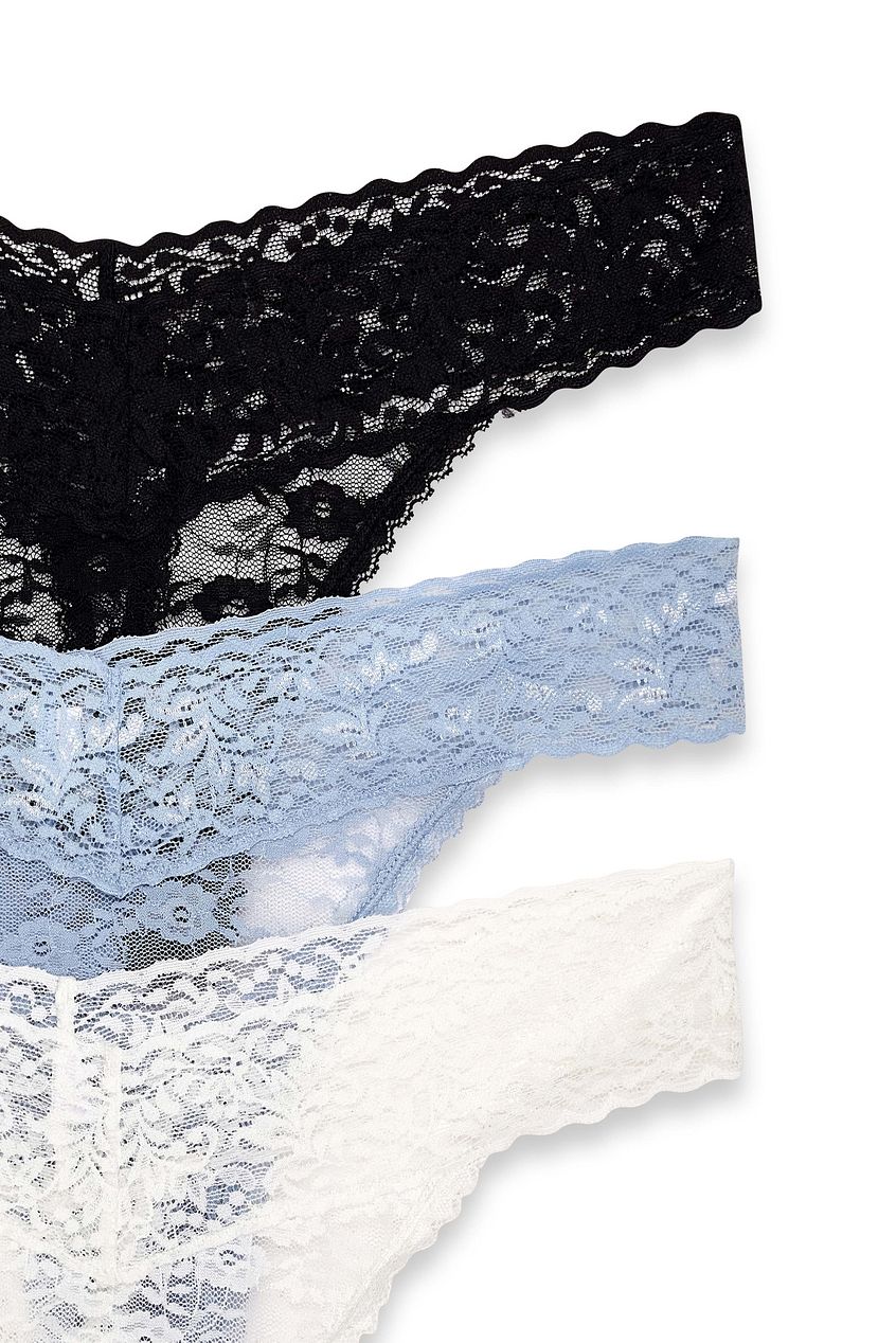 Na-kd - 3-pack Lace Band Thong