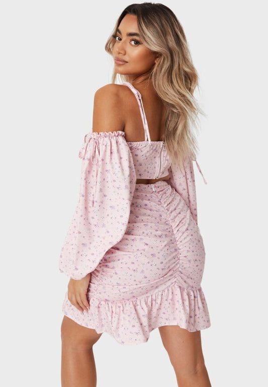 Coord Frill Hem Mini Skirt Ditsy Floral
