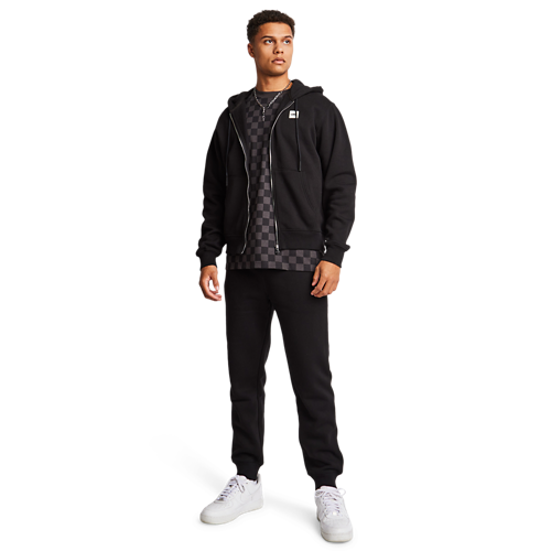 LCKR SET - Embroidered Hooded Zip & Sweatpants - black
