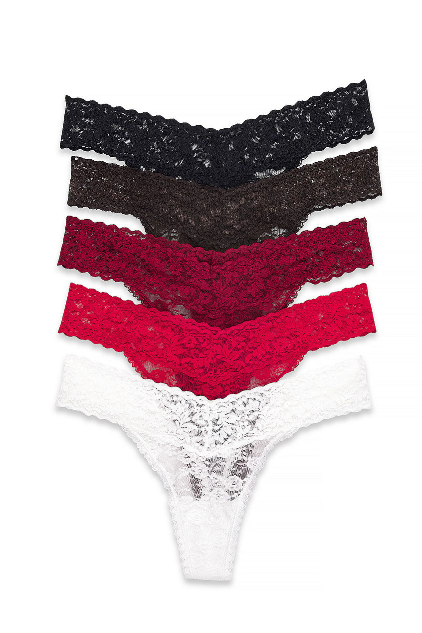 Na-kd - 5-pack Lace Band Thong