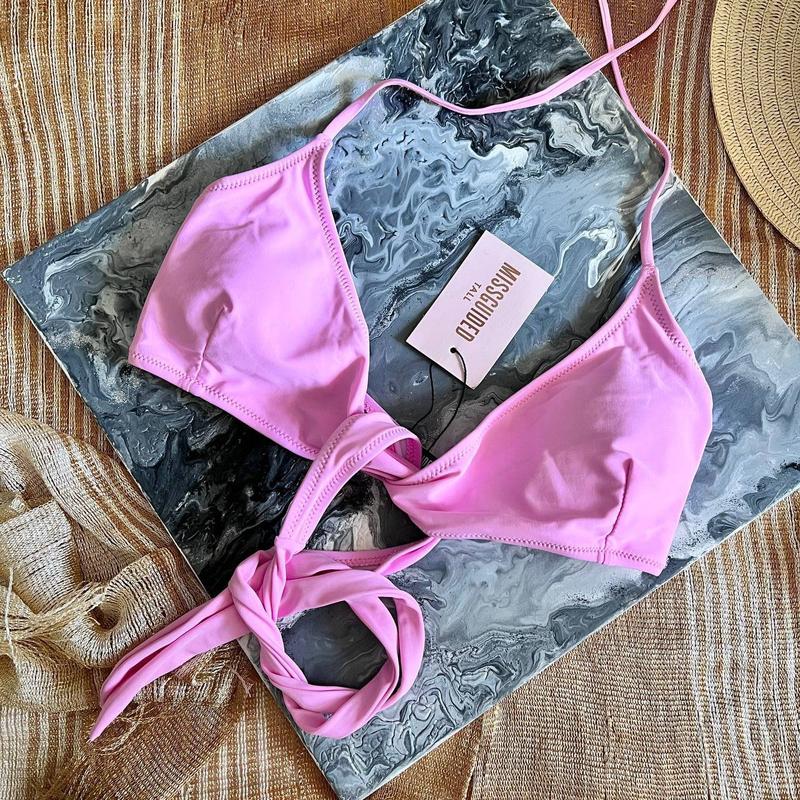 Tall Cross Front Bikini Top -  Mix Match