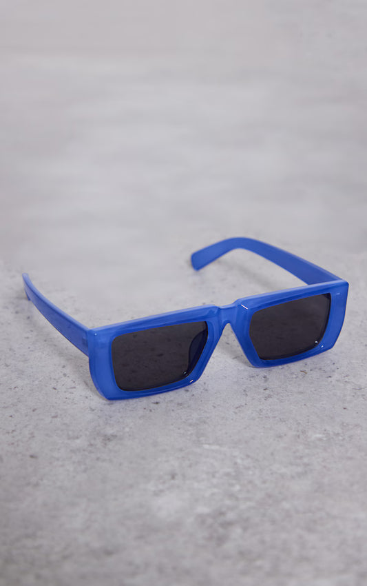 Royal Blue Square Frame Sunglasses
