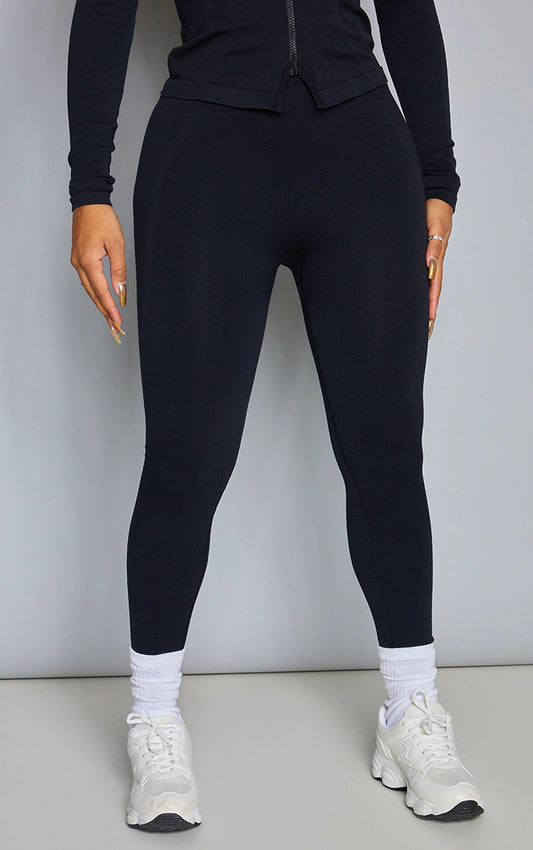 Shape Black Branded Gym Leggings