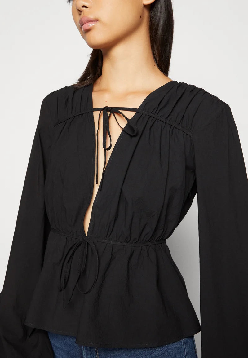 Drawstring Detailed Blouse